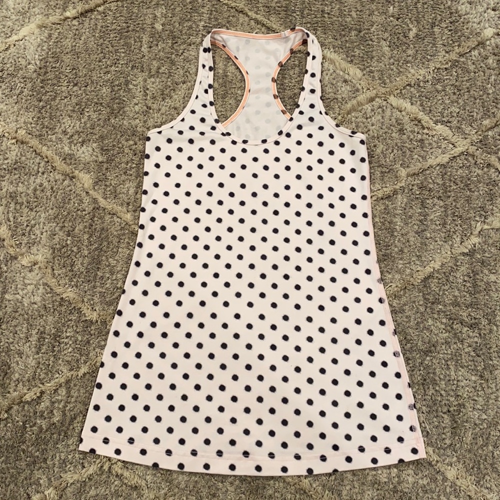 Rare pink polka dot lululemon Cool Racerback Tank